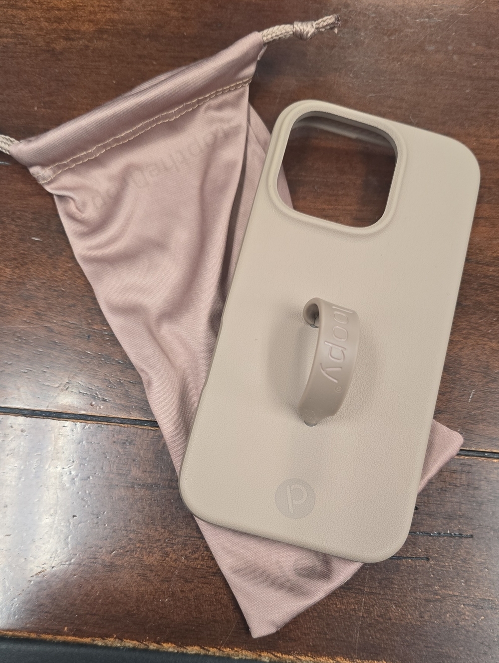 Iphine 16 Pro Loopy Case Phone Case- Pebble Silicone Leather Feel